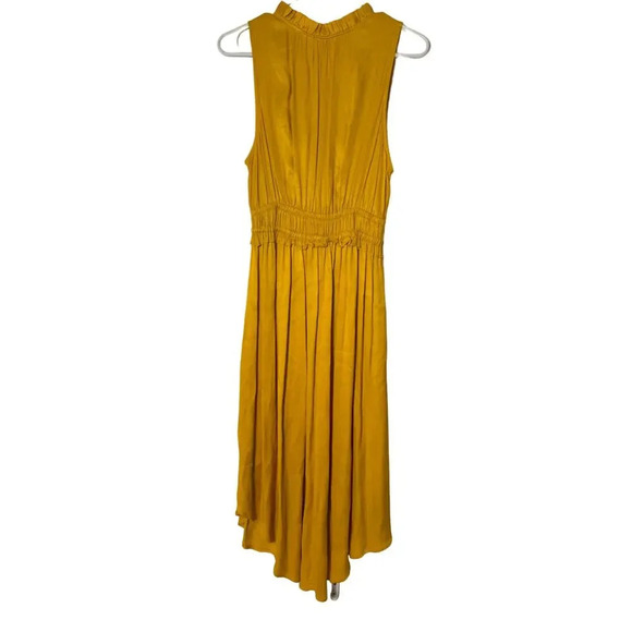 Maeve by Anthropologie Golden Yellow Women Dress La Habana Dress Mango Sz M - Picture 8 of 13